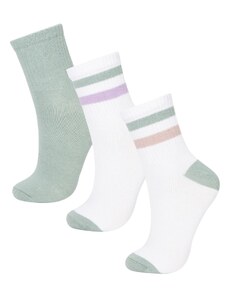 DeFacto Dámske 3-dielne bavlnené ponožky C0674axns