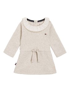 Šaty pre bábätká Tommy Hilfiger béžová farba, mini, áčkový strih