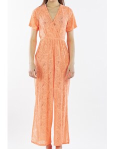 Nicoletta Dámske plážové šaty Pareo Neon Lace Orange