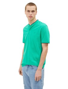 Tom Tailor Denim Pánske svieže mätové tričko Polo Collar