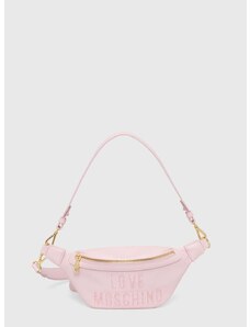 Malá taška Love Moschino ružová farba