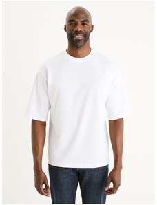 Biele pánske tričko Celio Gehem
