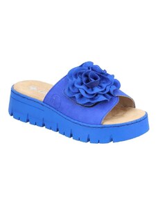"Vyzývavé" pantofle pro letní dny Rieker V1052-14 modrá
