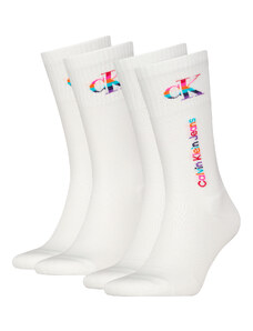 CALVIN KLEIN - pánske ponožky 2PACK CK jeans This is love edition biele - limitovaná edícia