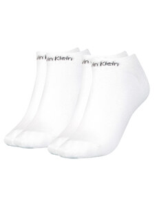 CALVIN KLEIN - 2PACK gripper leanne biele členkové dámske ponožky