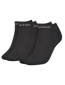 CALVIN KLEIN - 2PACK gripper leanne čierne členkové dámske ponožky