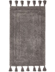 bonprix Kúpeľňová predložka so strapcami, farba šedá, rozm. predložka pred visiace WC 45/50 cm