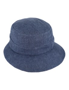 Fiebig - Headwear since 1903 Dámsky letný ľanový modrý klobúk - Fiebig 1903