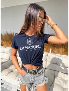 LaManuel Klasické tričko - námornícke modré