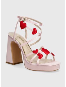Sandále Buffalo Liza Mss Heart ružová farba, 1291524.ROS