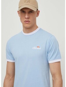 Bavlnené tričko Ellesse Meduno T-Shirt pánske, tmavomodrá farba, s nášivkou, SHR10164