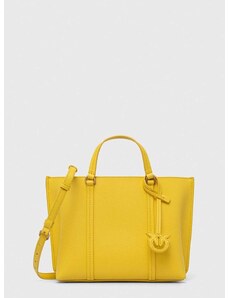 Kožená kabelka Pinko žltá farba, 102833.A1LF
