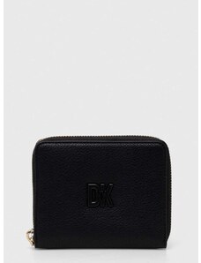 Kožená peňaženka Dkny dámska, čierna farba, R411KB98,
