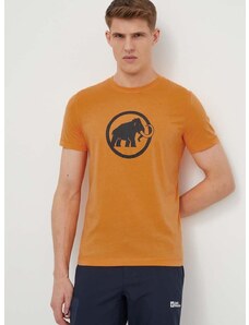 Športové tričko Mammut Core oranžová farba, s potlačou