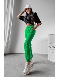 O\'la Voga Ola Voga dámske tepláky s elastickým pásom v zelenej farbe