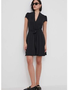 Šaty Lauren Ralph Lauren čierna farba,mini,áčkový strih,250933461