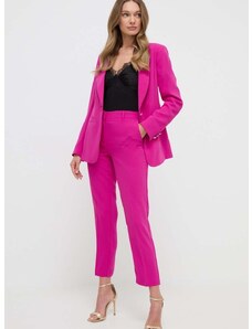 Nohavice Marciano Guess DIANE dámske, ružová farba, cigaretový strih, vysoký pás, 4GGB04 7068A,