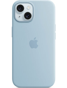 Originál Apple Silikónový kryt s MagSafe pre iPhone 15 Light Blue, MWND3ZM/A