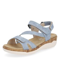 RIEKER Dámske sandále REMONTE R6850-15 modrá S4