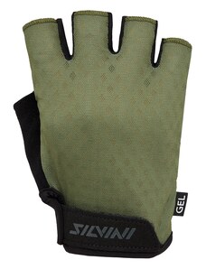 Pánske cyklistické rukavice Silvini Gaiono zelená/čierna