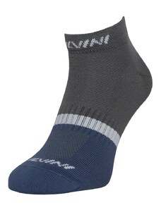 Unisex cyklistické ponožky Silvini Plima šedá / modrá