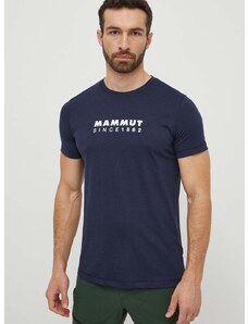 Športové tričko Mammut Mammut Core tmavomodrá farba, s potlačou