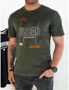 Dstreet Zelené tričko s nápisom Urban