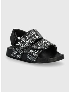 Detské sandále Calvin Klein Jeans čierna farba