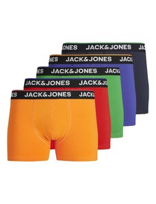 JACK & JONES Boxerky modrá / námornícka modrá / zelená / oranžová / červená