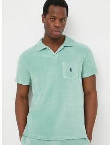 Polo tričko Polo Ralph Lauren pánsky,zelená farba,jednofarebný,710901044
