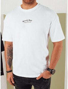 Dstreet Jedinečné biele tričko s originálnou potlačou