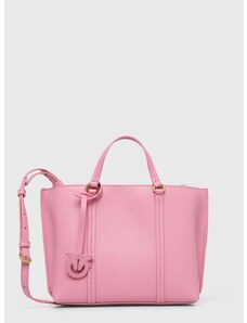 Kožená kabelka Pinko ružová farba, 102833.A1LF