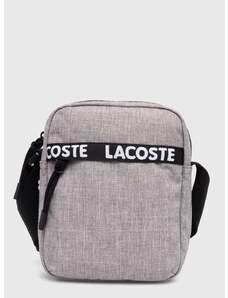 Malá taška Lacoste šedá farba