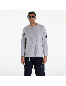 Pánsky sveter C.P. Company Crew Neck Sweater Drizzle Grey