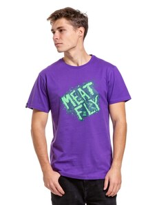 Pánske tričko Meatfly Crooky fialová