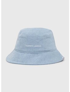 Džínsový klobúk Tommy Jeans bavlnený,AW0AW16223