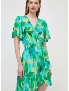Šaty Liu Jo zelená farba, mini, áčkový strih