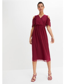 bonprix Midi šaty zo sieťoviny, farba fialová