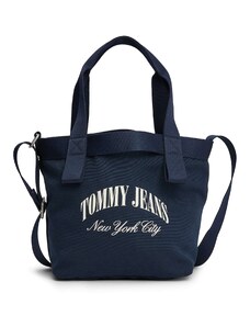 Tommy Jeans Shopper námornícka modrá / biela