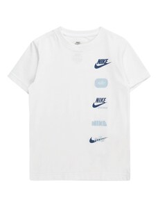 Nike Sportswear Tričko 'CLUB+' námornícka modrá / svetlomodrá / biela