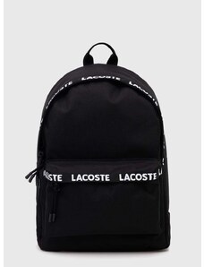Ruksak Lacoste čierna farba, veľký, jednofarebný
