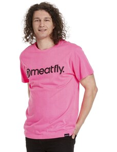Pánske tričko Meatfly MF Logo ružová