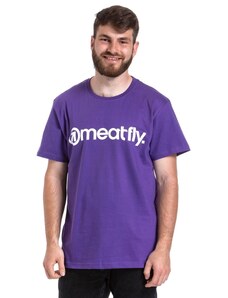 Pánske tričko Meatfly MF Logo fialová