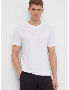 Tričko Calvin Klein Performance pánsky, biela farba, jednofarebný