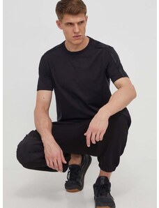 Tričko Calvin Klein Performance pánsky, čierna farba, jednofarebný
