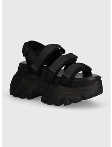 Sandále Steve Madden Voltzer dámske, čierna farba, na platforme, SM11003056
