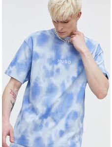 Bavlnené tričko HUGO pánsky,vzorovaný,50509986