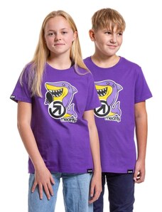 Detské tričko Meatfly Sharky fialová