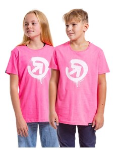 Detské tričko Meatfly Sprayed ružová
