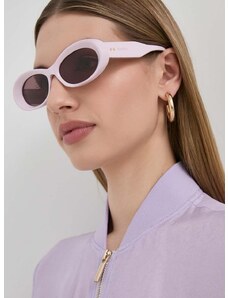 Slnečné okuliare Gucci dámske, ružová farba